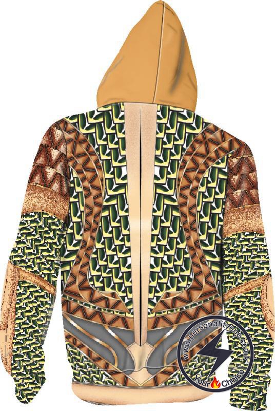 Aquaman Hoodie - Arthur Curry Zip Up Hoodie #19HW03